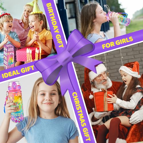 EDsportshouse Decorate Your Own Water Bottle Kits for Girls Age 4-6-8-10,Mermaid Painting Crafts,Fun Arts and Crafts Gifts Toys for Girls Birthday Christmas(Mermaid)