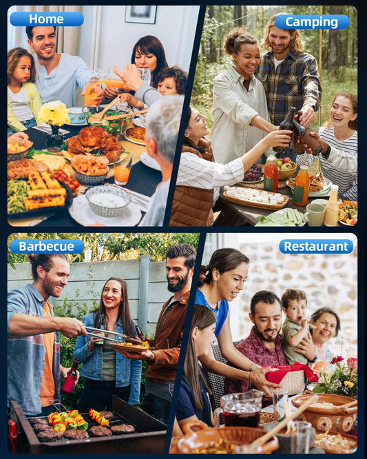 Sweet Alice Rechargeable Electric Pepper and Salt Grinder Set, No Battery Needed, whit Gravity Sensing Switch and LED Light, One Hand Automatic Operation, Black 2 Pack