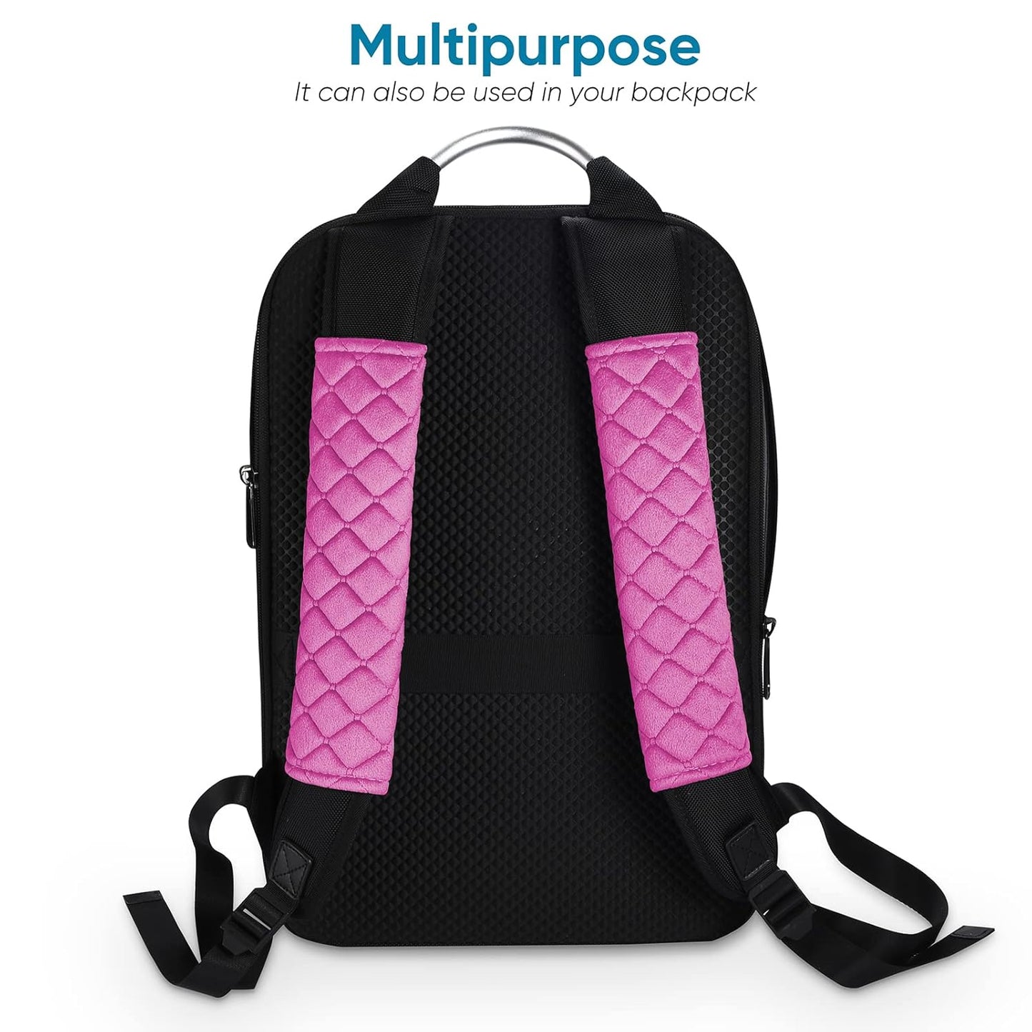 2Pcs Car Seat Belt Cover Pads, Shoulder Seatbelt Pads Cover, Safety Belt Strap Shoulder Pad for Adults and Children (Pink)