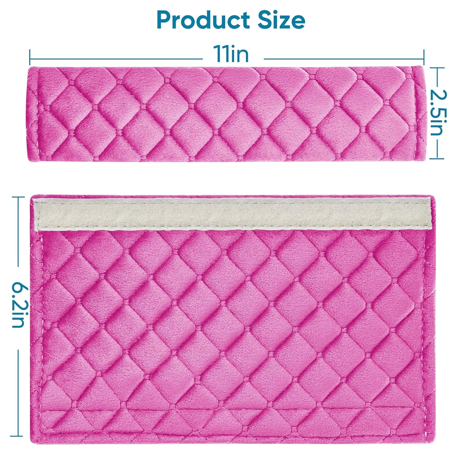 2Pcs Car Seat Belt Cover Pads, Shoulder Seatbelt Pads Cover, Safety Belt Strap Shoulder Pad for Adults and Children (Pink)