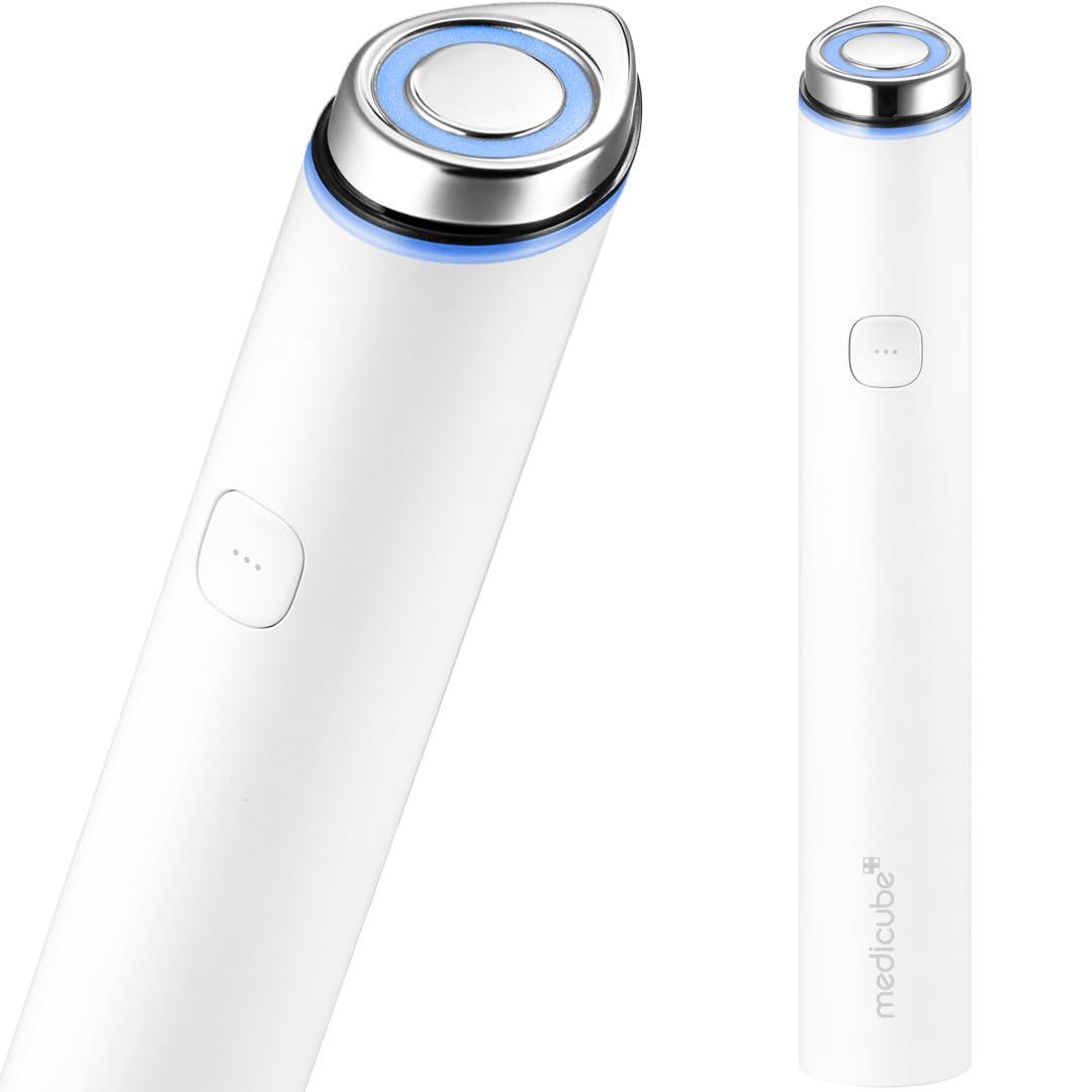 Mini Booster Pro White | Affordable At-Home Facial Device for Beginners - Portable Glow Booster for Glass Skin, Boosting Skin Care Absorption, Skincare for Teens, Korean Skin Care