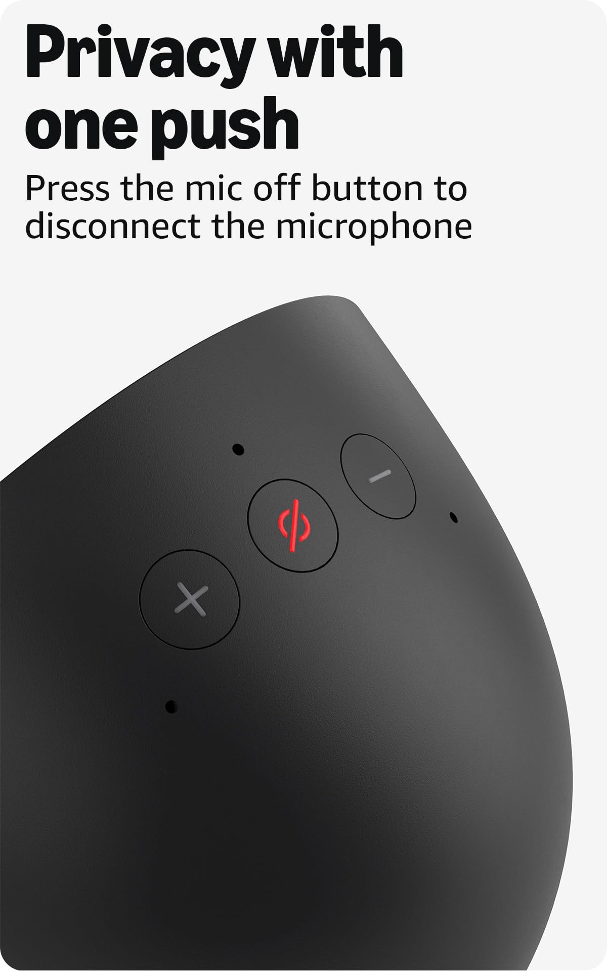 Amazon Echo Spot (newest model), Great for nightstands, offices and kitchens, Smart alarm clock with Alexa+ Early Access, Black