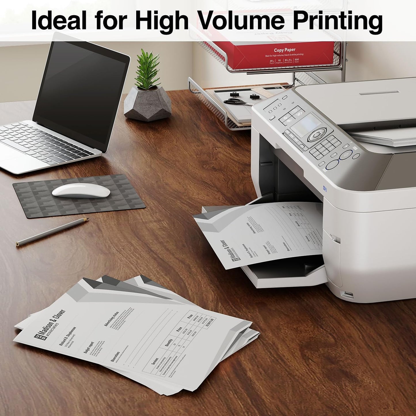 TRU RED Copy Paper 8.5x11 Inch, 20lb Weight, 92 Brightness, 5000 Sheets (10 Reams), Multipurpose White Printer Paper for Laser, Inkjet & Copier