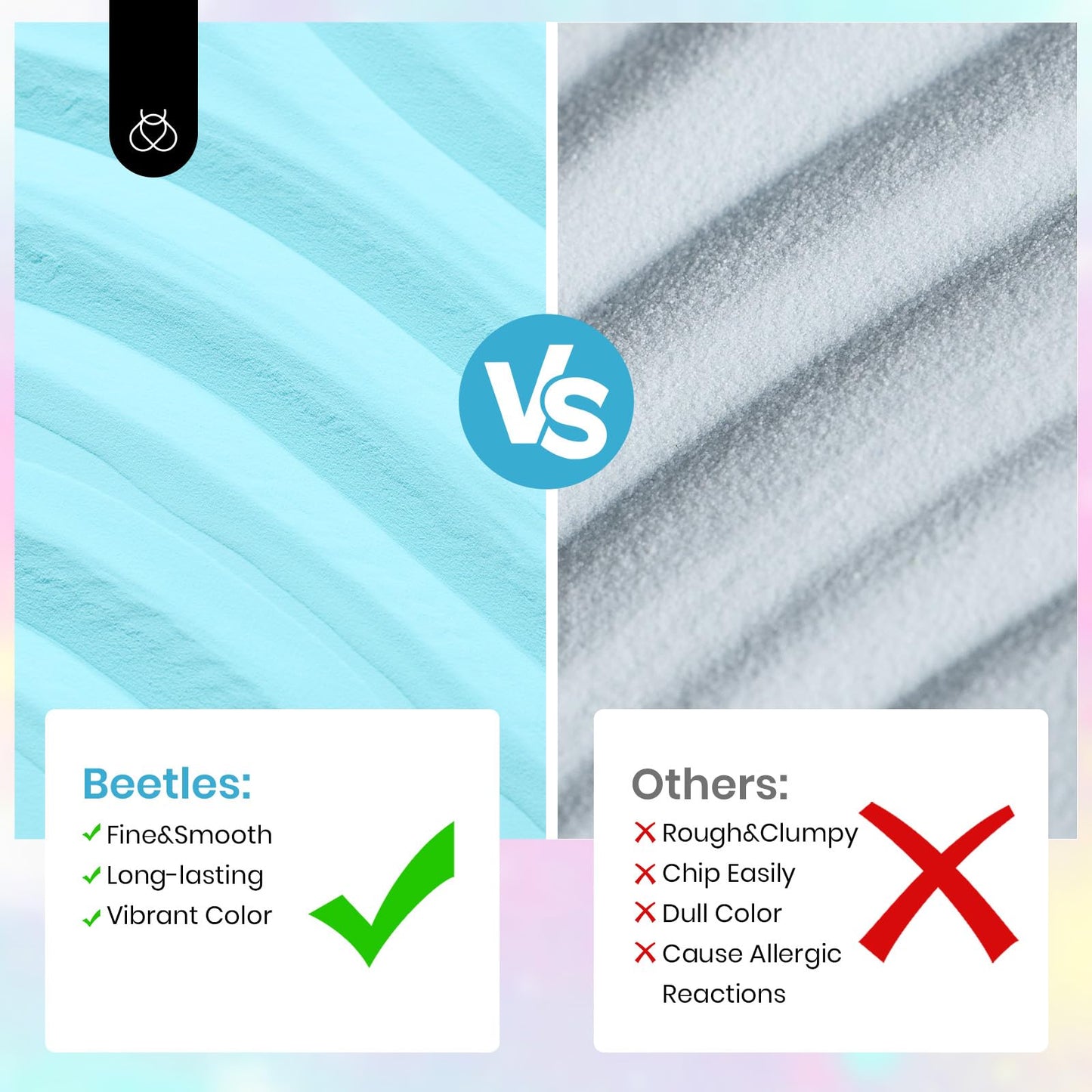 Beetles Dip Powder Nail Starter Kit 20 Colors Pastel Nude Blue Pink Glitter 36pcs Dipping Powder Set for Nail Art with Base Top Coat DIY Salon Complete Accessories Dreamy Town Collection