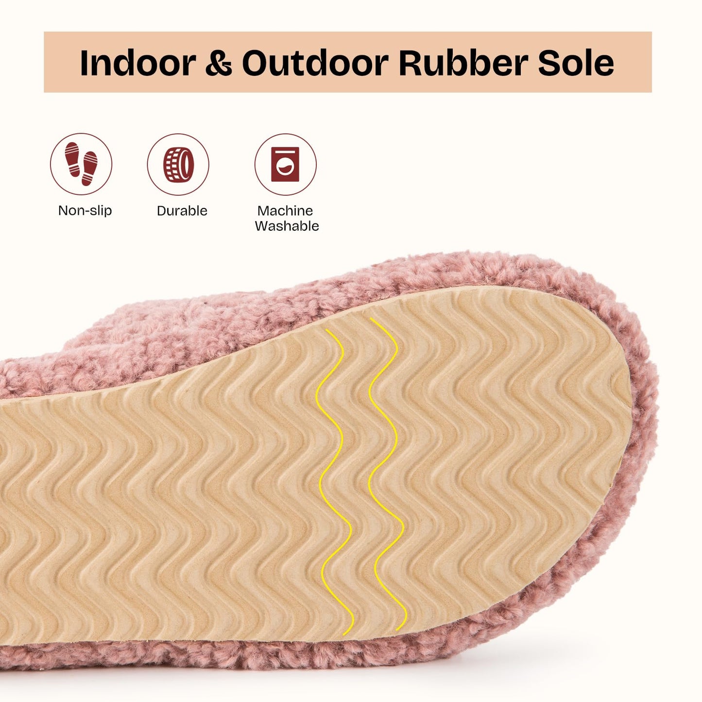 EverFoams Womens Fuzzy Open-toe Slippers Soft Comfy Memory Foam Indoor House Shoes Dusty Rose,11-12 US