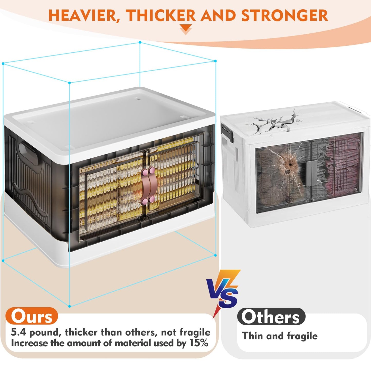 4 Tier Plastic Storage Bins with Lid 23QT, Stackable Storage Containers with Wheels, Folding Storage Boxes, Stackable Storage Bins, Closet Organizers and Storage for Living Room,Office,Dorm