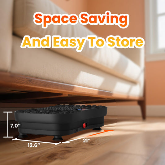 AXV Vibration Plate Fitness Platform Exercise Machine Vibrating Shaking Workout Full Body Shaker Vibrate Stand Shake Board Sport Gym Pad for Weight Loss Fat Burner for Women Men