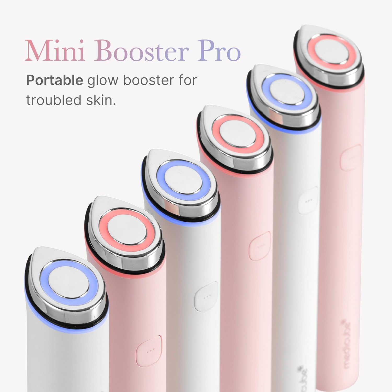 Mini Booster Pro White | Affordable At-Home Facial Device for Beginners - Portable Glow Booster for Glass Skin, Boosting Skin Care Absorption, Skincare for Teens, Korean Skin Care