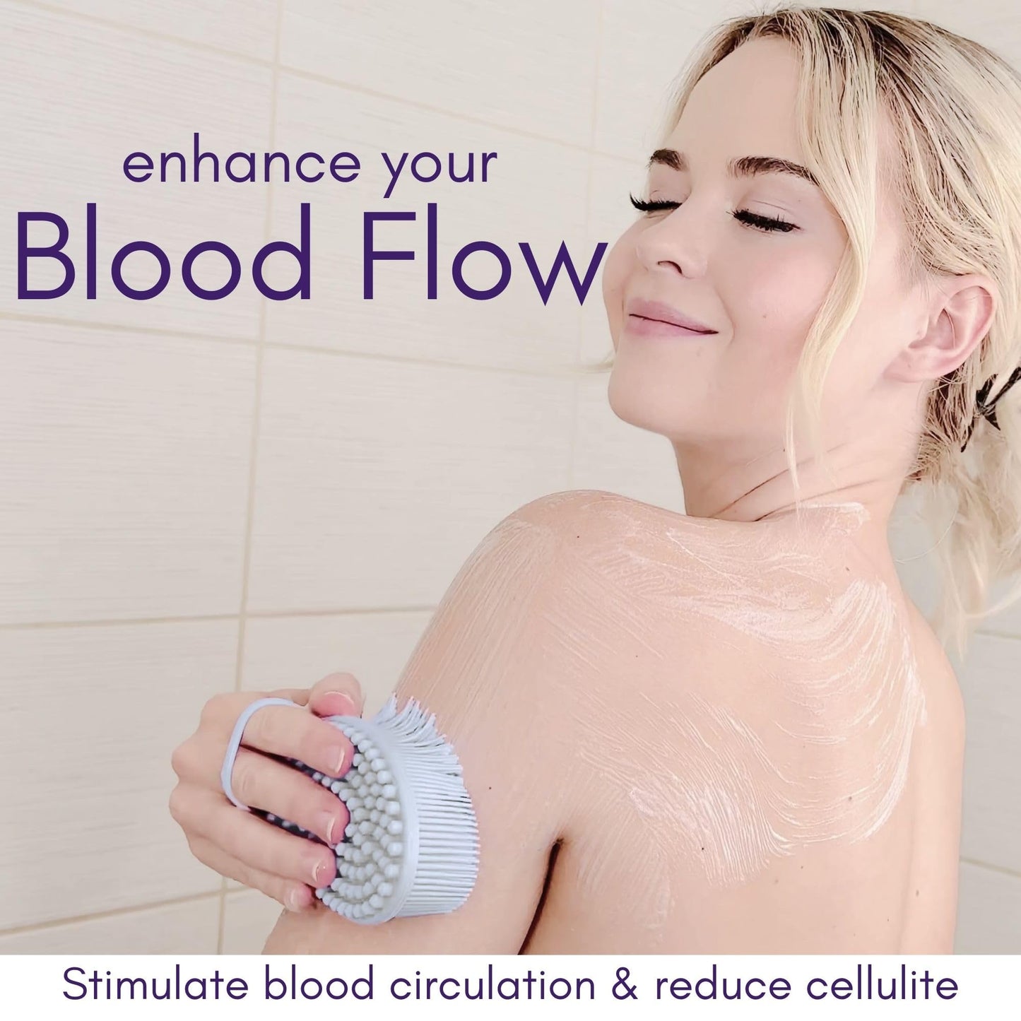 Avilana Silicone Body Scrubber – Dual-Sided Exfoliator for Men & Women, Gentle Loofah Alternative, Easy-to-Clean Silicone Shower Scrubber