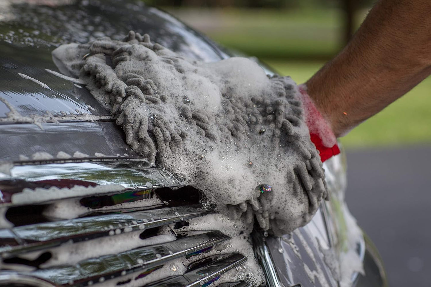 968801  Premium Chenille Car Wash Mitt - Scratch & Lint Free