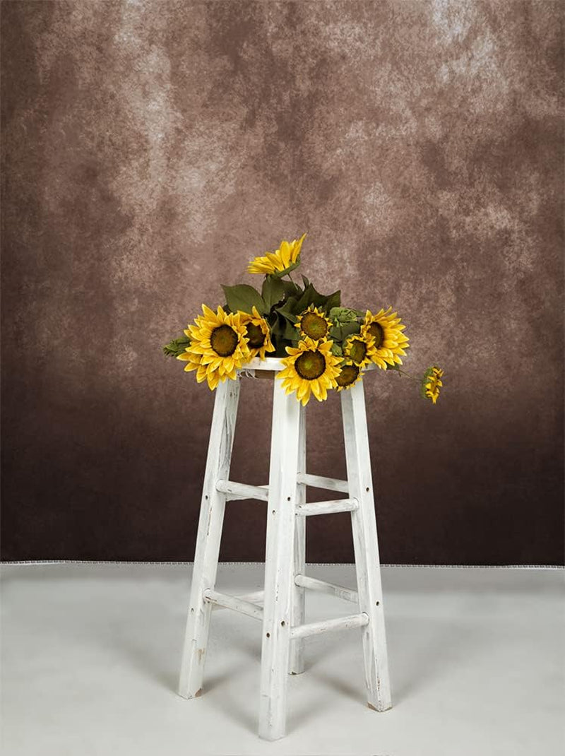 5X7Ft Brown Portrait Backdrops Vintage Brown Backgrounds for Professional Photography Studio