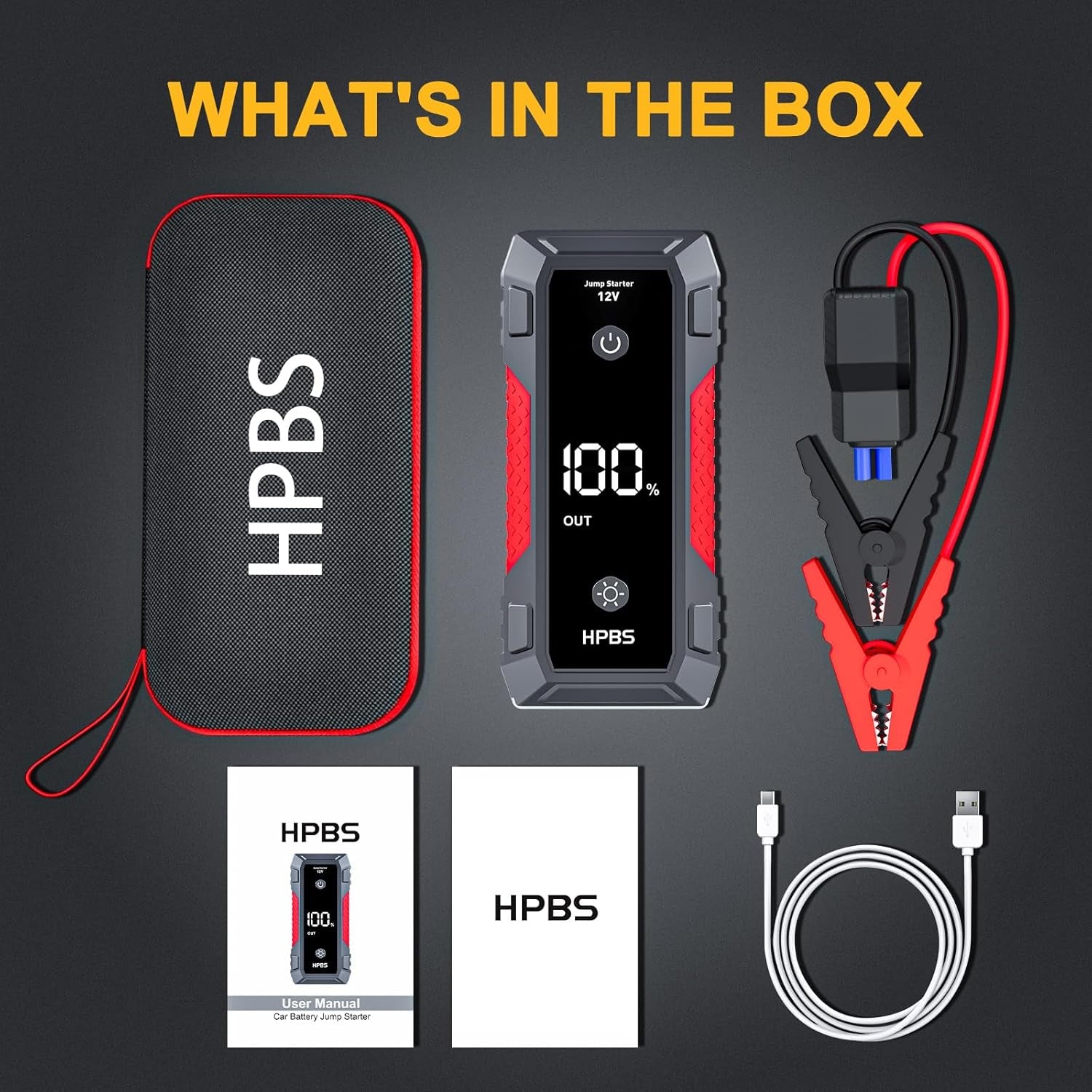 H50 Jump Starter - 5000A Jump Starter Battery Pack for up to 10.0L Gas and 8.0L Diesel Engines, 12V Portable Car Battery Jump Starter Box with 3.0" LCD Display