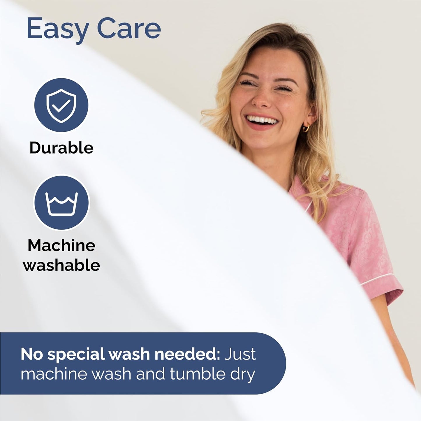 Queen Size 4 Piece Sheet Set - Comfy Breathable & Cooling Bed Sheets Set - Hotel Luxury Bedding for Women, Men, Kids, Teens, Boys & Girls - Deep Pockets, Ultra-Soft, Wrinkle Free - Oeko-Tex - White