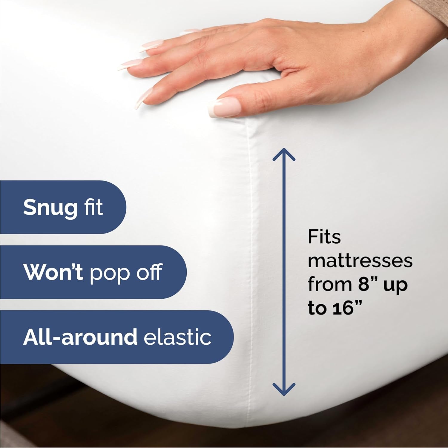 Queen Size 4 Piece Sheet Set - Comfy Breathable & Cooling Bed Sheets Set - Hotel Luxury Bedding for Women, Men, Kids, Teens, Boys & Girls - Deep Pockets, Ultra-Soft, Wrinkle Free - Oeko-Tex - White